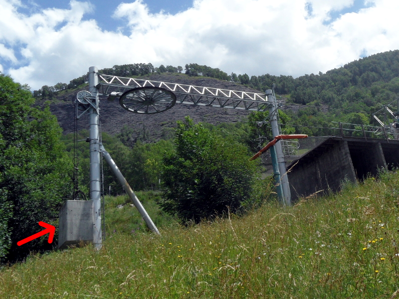 Contrepoids utilisé sur le télésiège fixe du Mont de Lans.